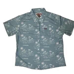 DIXXON The Flannel Company THE NAPLES Button Up Hawaiian Shirt Small Aloha Camp